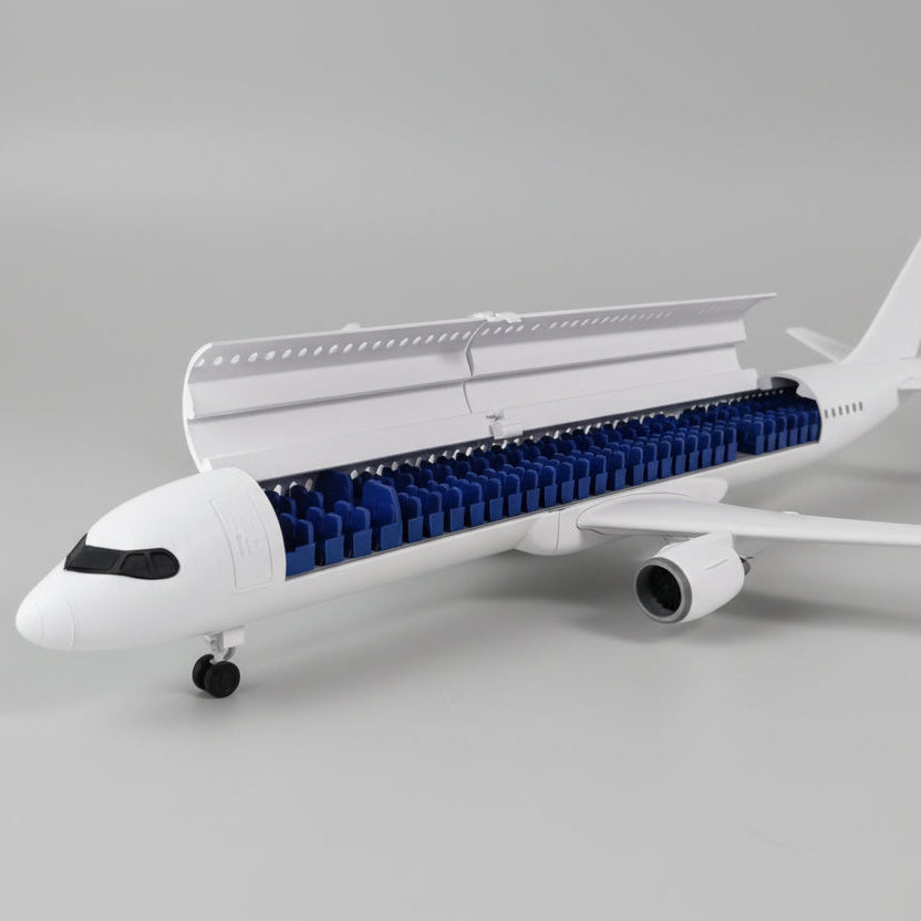 A321-Style 3D Printed Extended Narrow-Body Passenger Jet Model – Aviation Display Gift (1/80 scale)