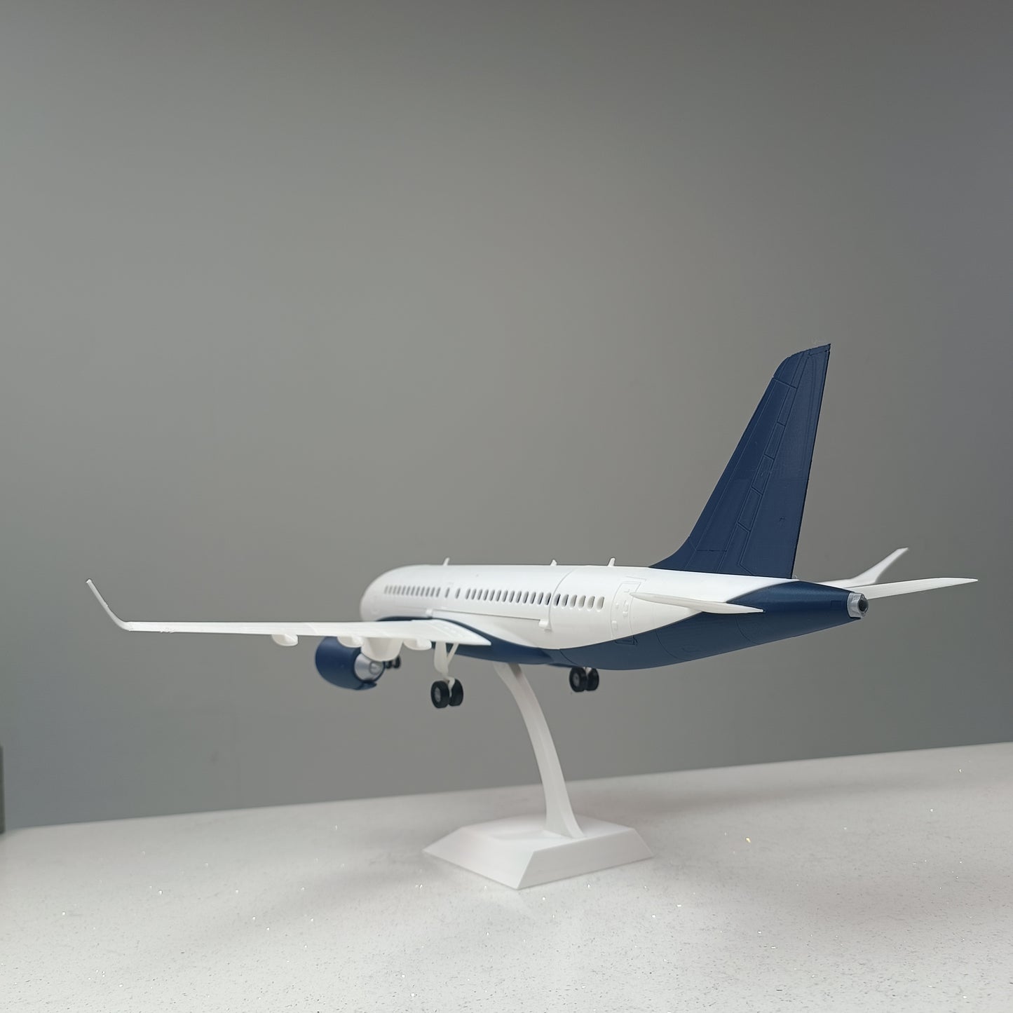 A220 style aircraft model (1/80 scale)