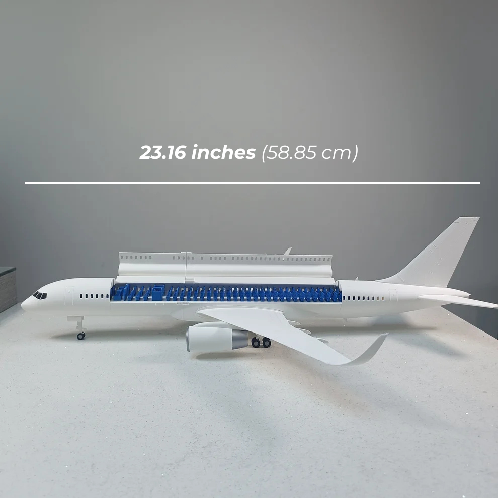 757-200 style aircraft model (1/80 scale)