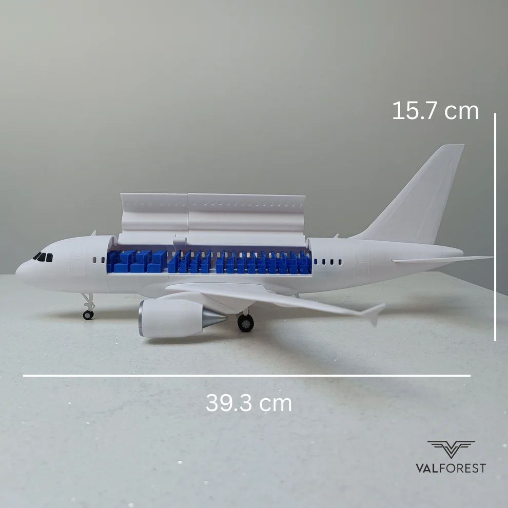 A318 style aircraft model (1/80 scale)
