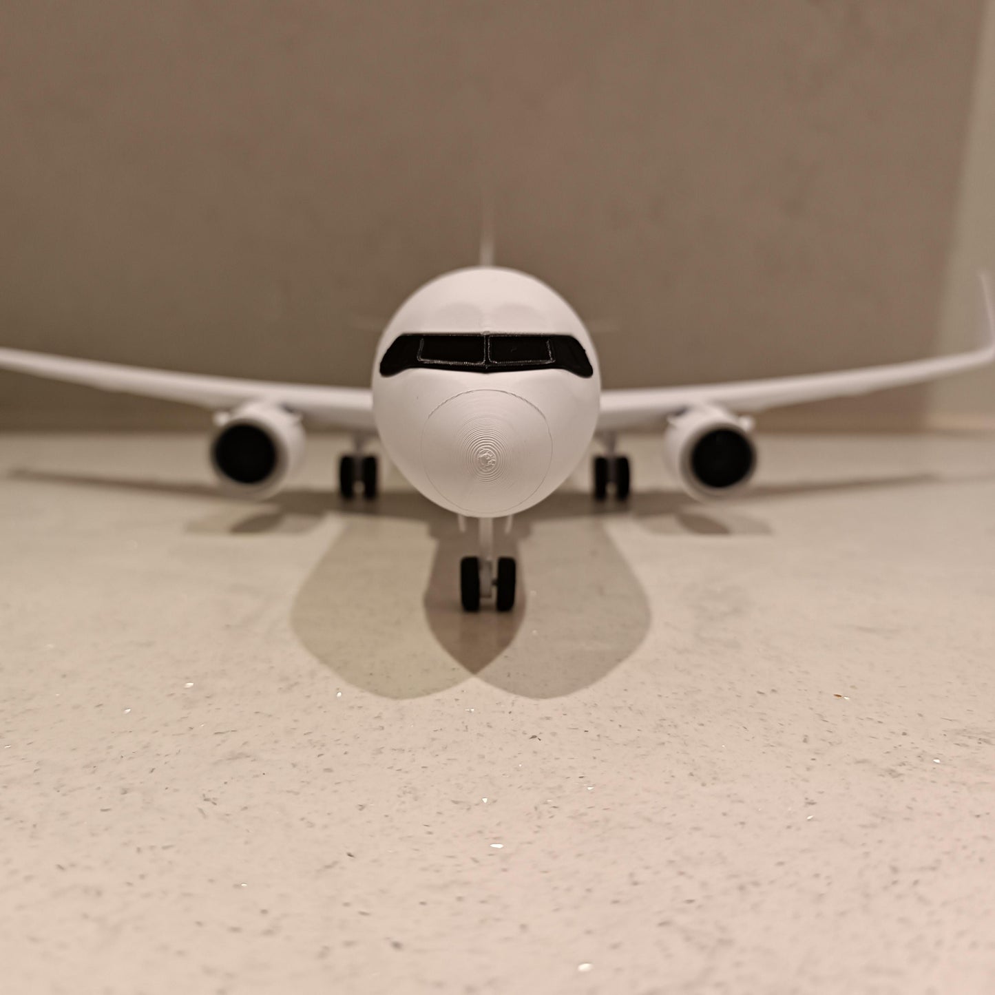 A320-Style 3D Printed Extended Narrow-Body Passenger Jet Model – Aviation Display Gift