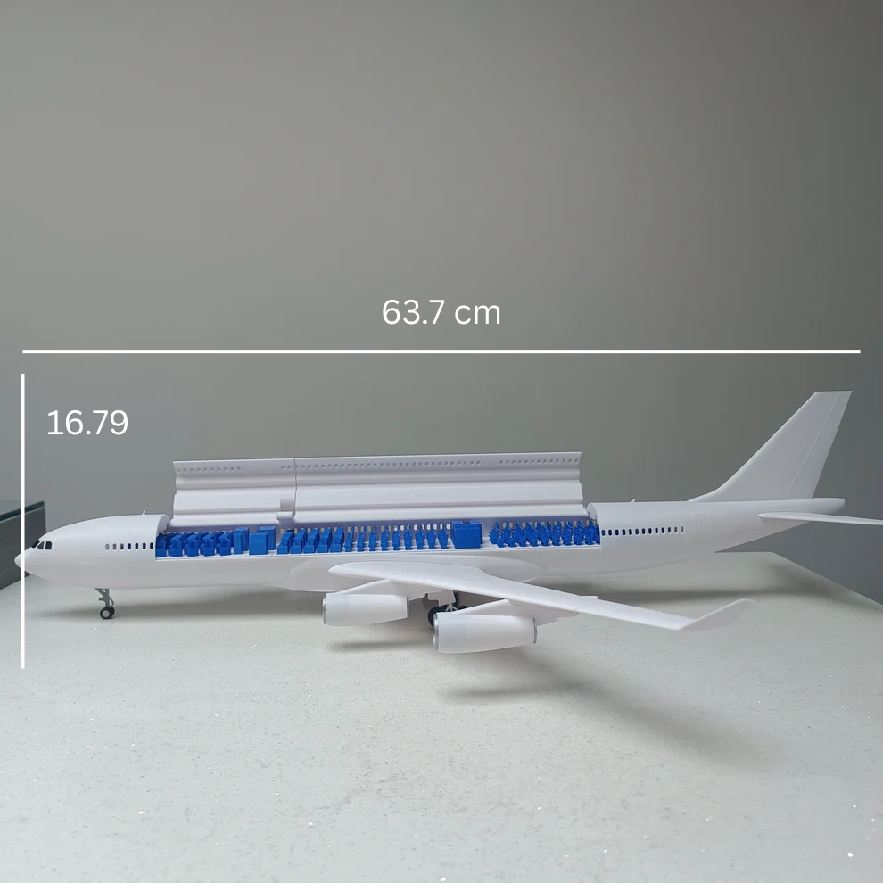 A340-300 - style model plane (1/100 scale)