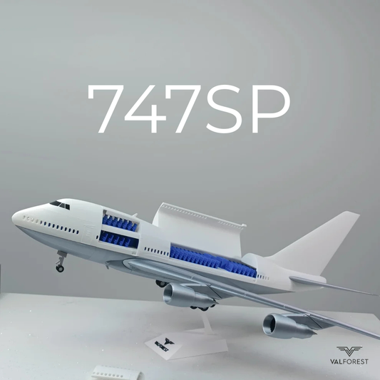 747SP style aircraft model (1/100 scale)