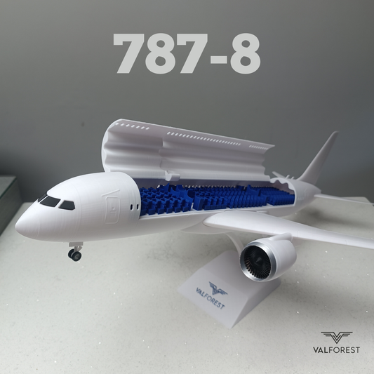 787-8 style aircraft model (1/100 scale)