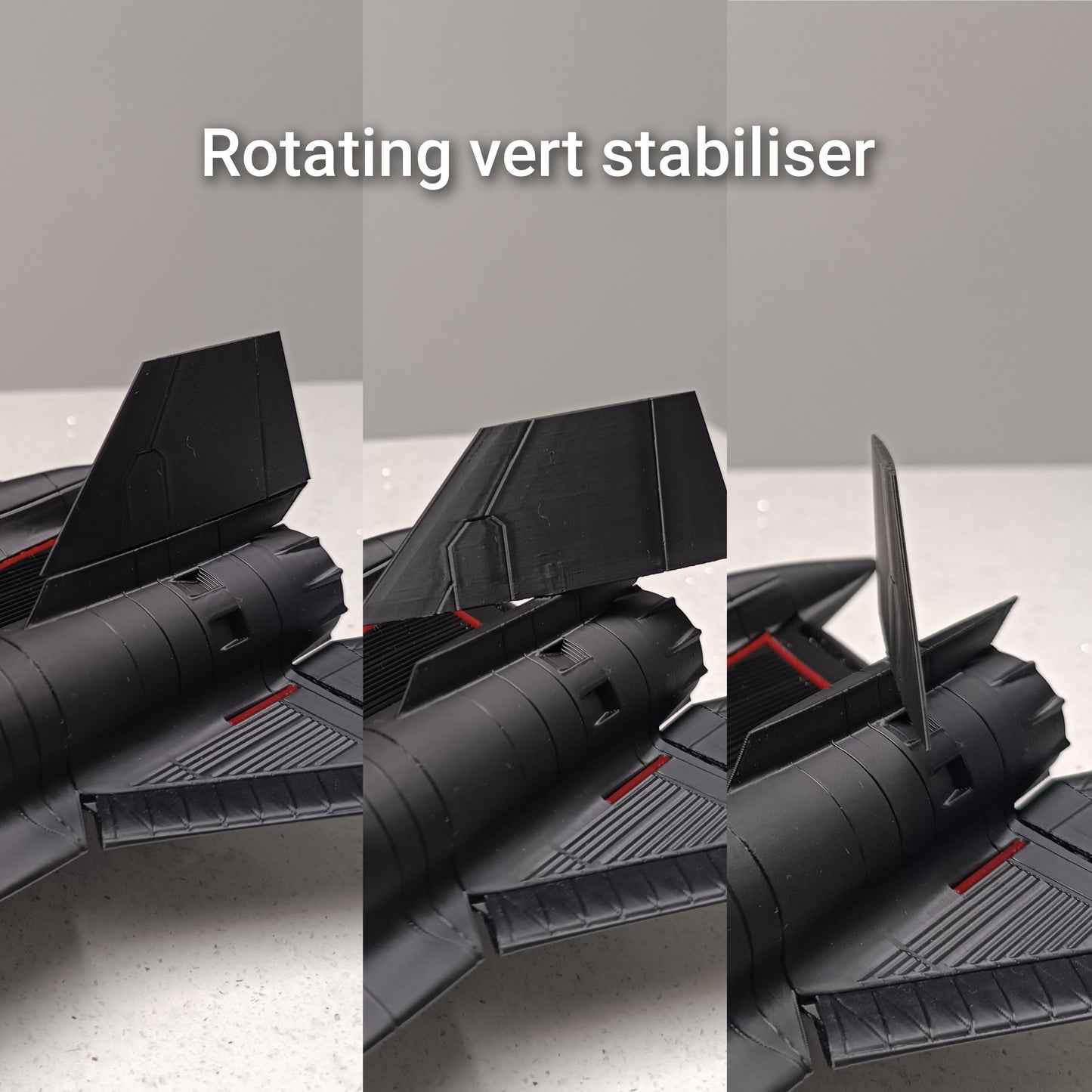 SR-71 Blackbird Model | 1:70 Scale Jet Replica with Functional Flaps (Copy)