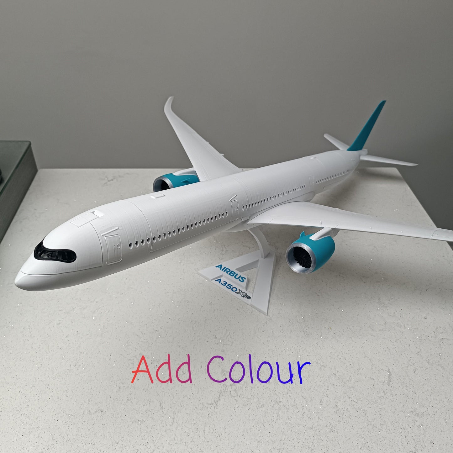 (A350-900 Style) – 3D Printed Wide-Body Jet Model – Aviation Display Gift for Pilots & Collectors