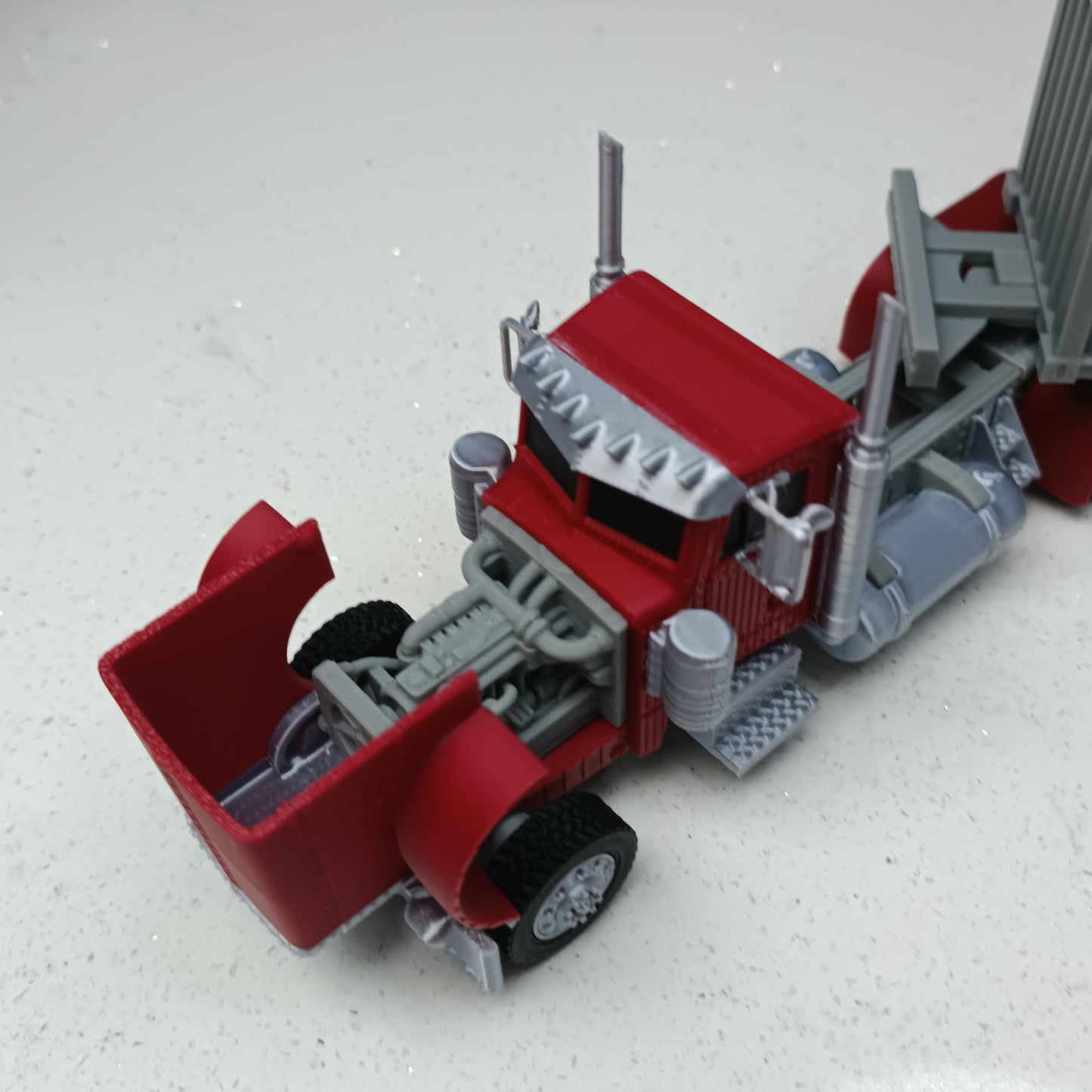 3D Printed Peterbilt 379 Model Truck | Unibilt Sleeper Replica