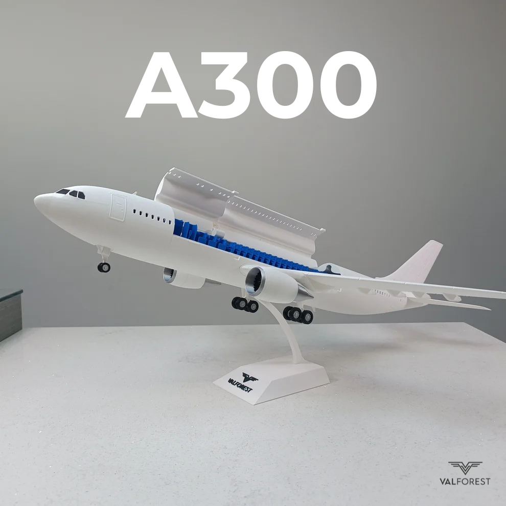 A300 style aircraft model (1/100 scale)
