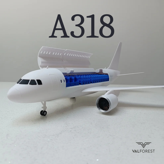 A318 style aircraft model (1/80 scale)