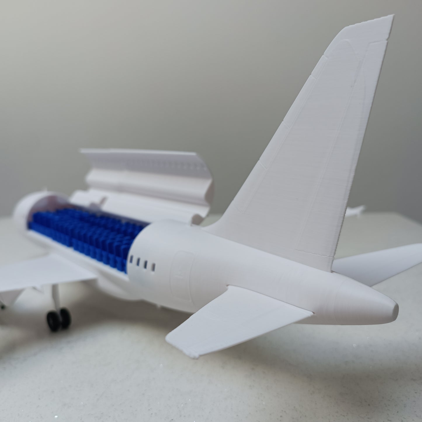A318 style aircraft model (1/80 scale)