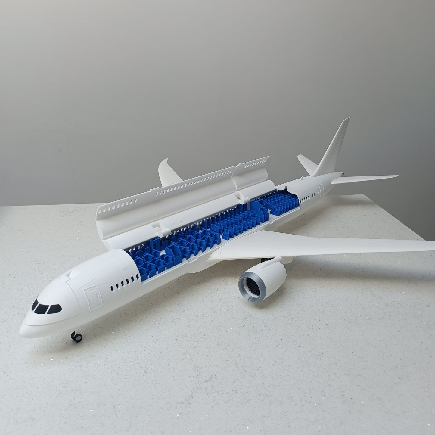 787-9 style aircraft model (1/100 scale)