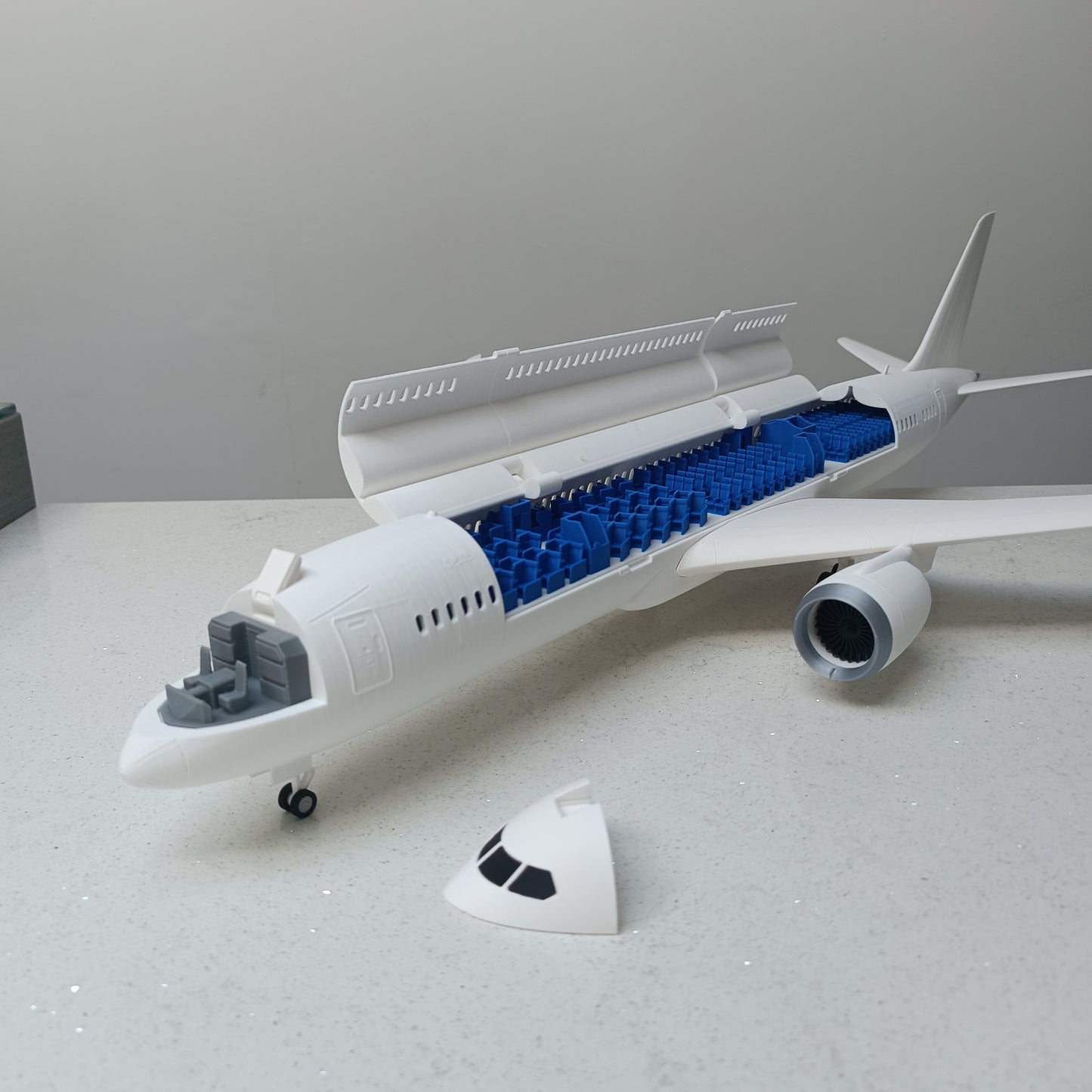 787-9 style aircraft model (1/100 scale)