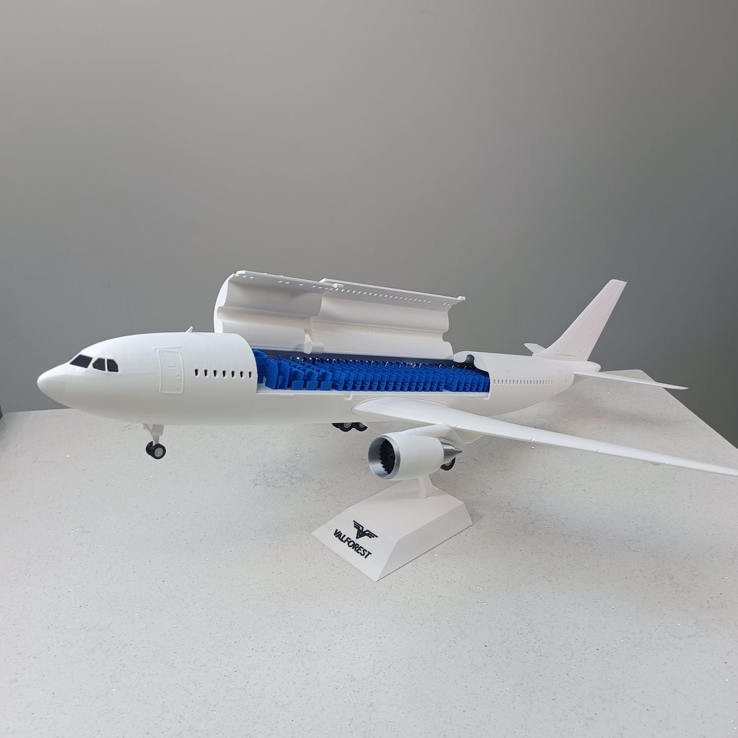 A300 style aircraft model (1/100 scale)