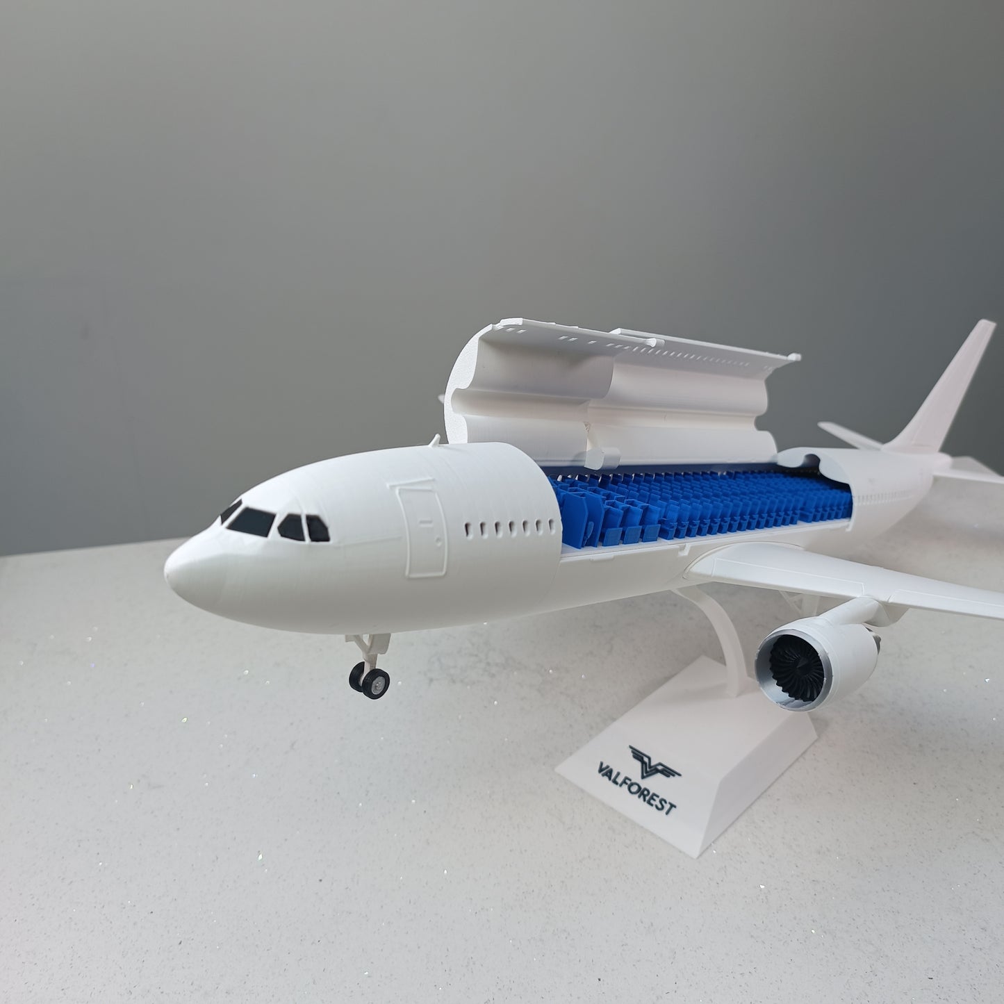 A300 style aircraft model (1/100 scale)