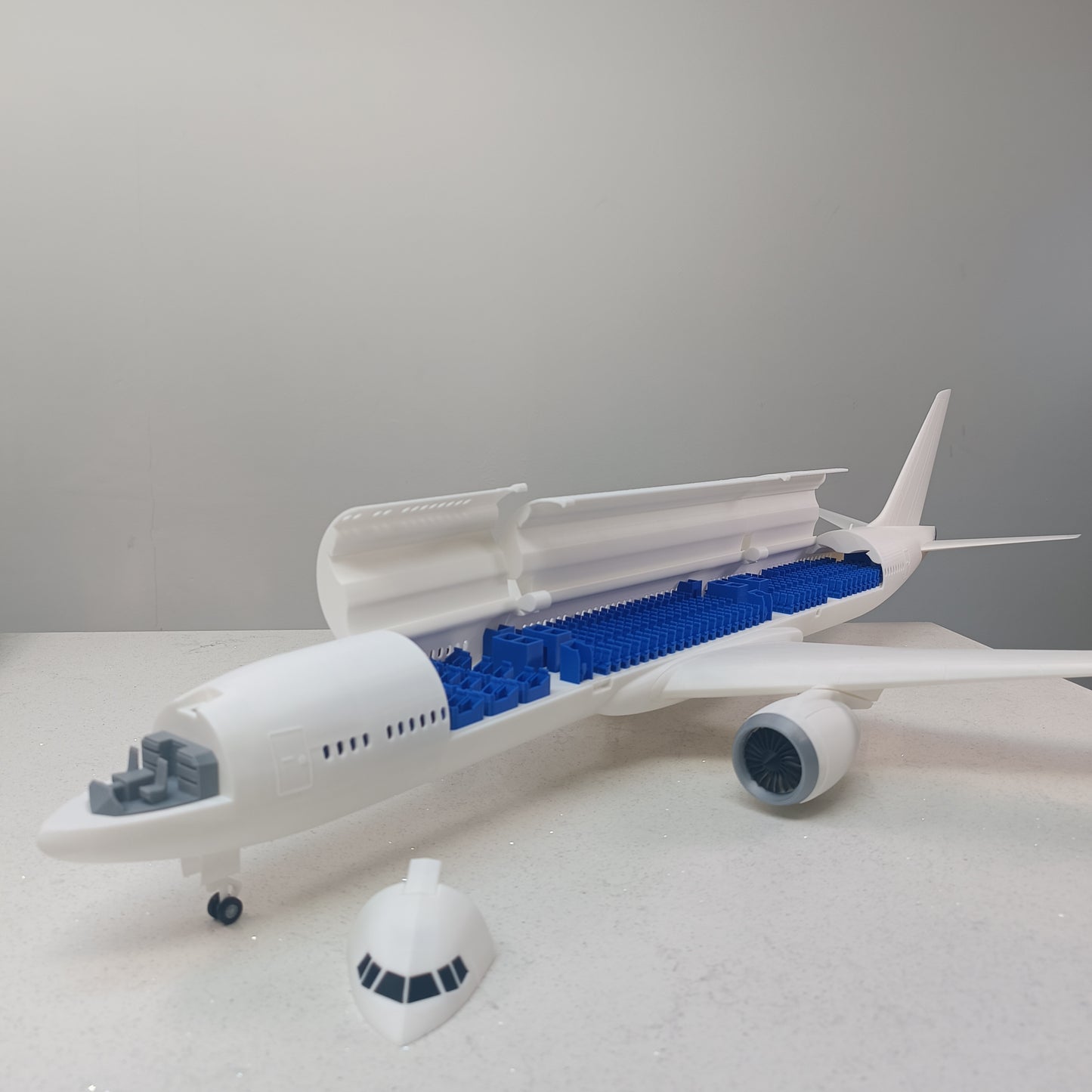 777X - style model plane (1/100 scale)