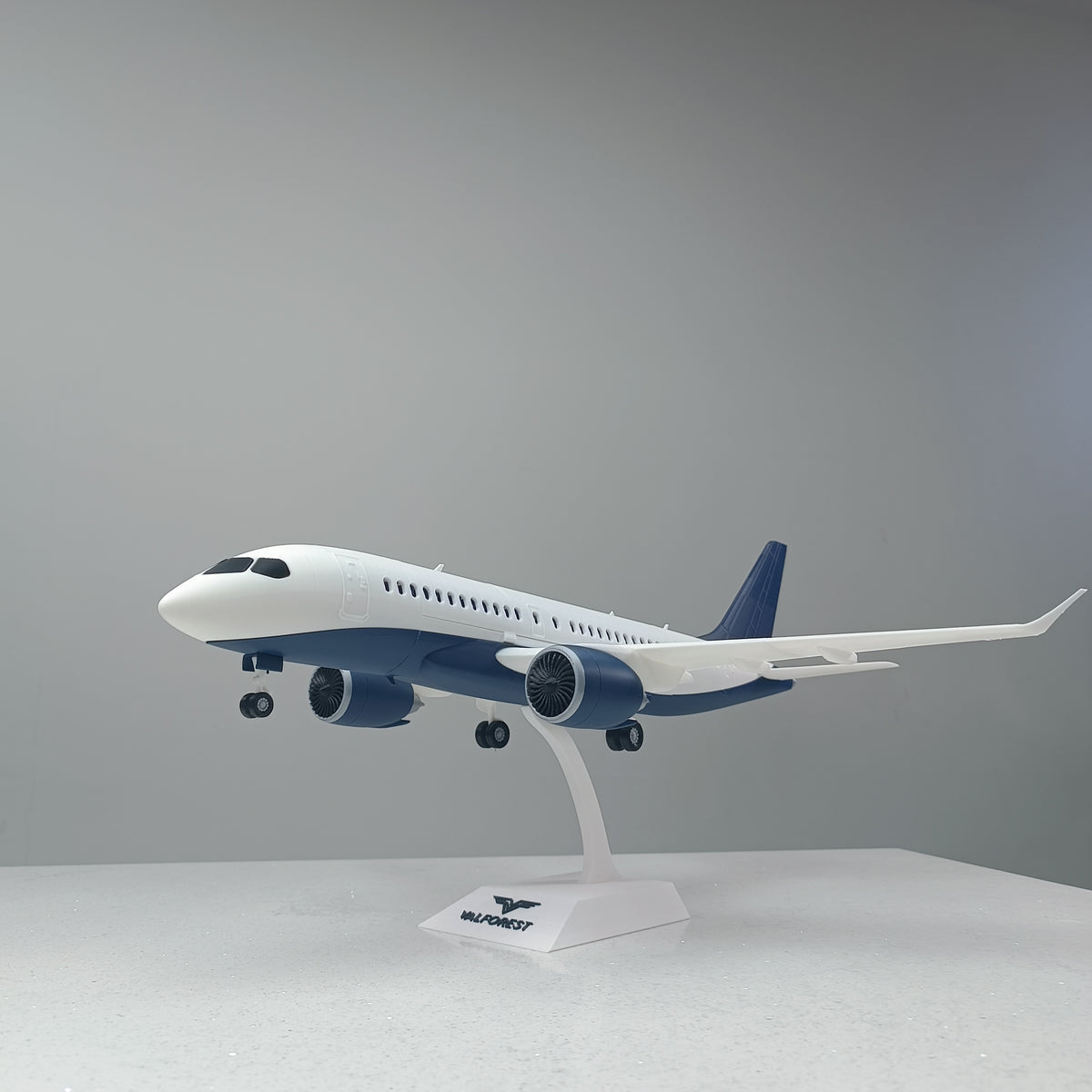 A220 style aircraft model (1/80 scale)