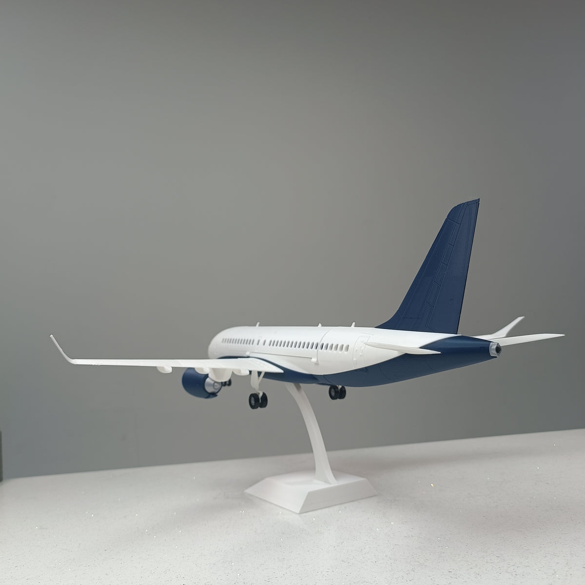 A220 style aircraft model (1/80 scale)