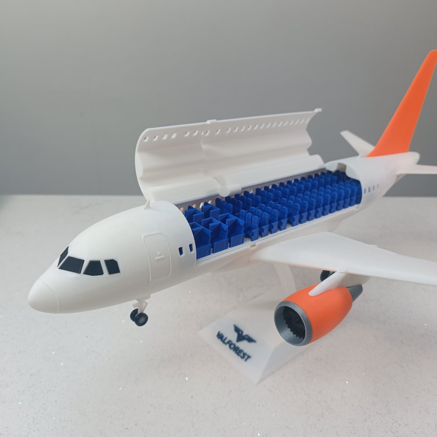 A318 style aircraft model (1/80 scale)
