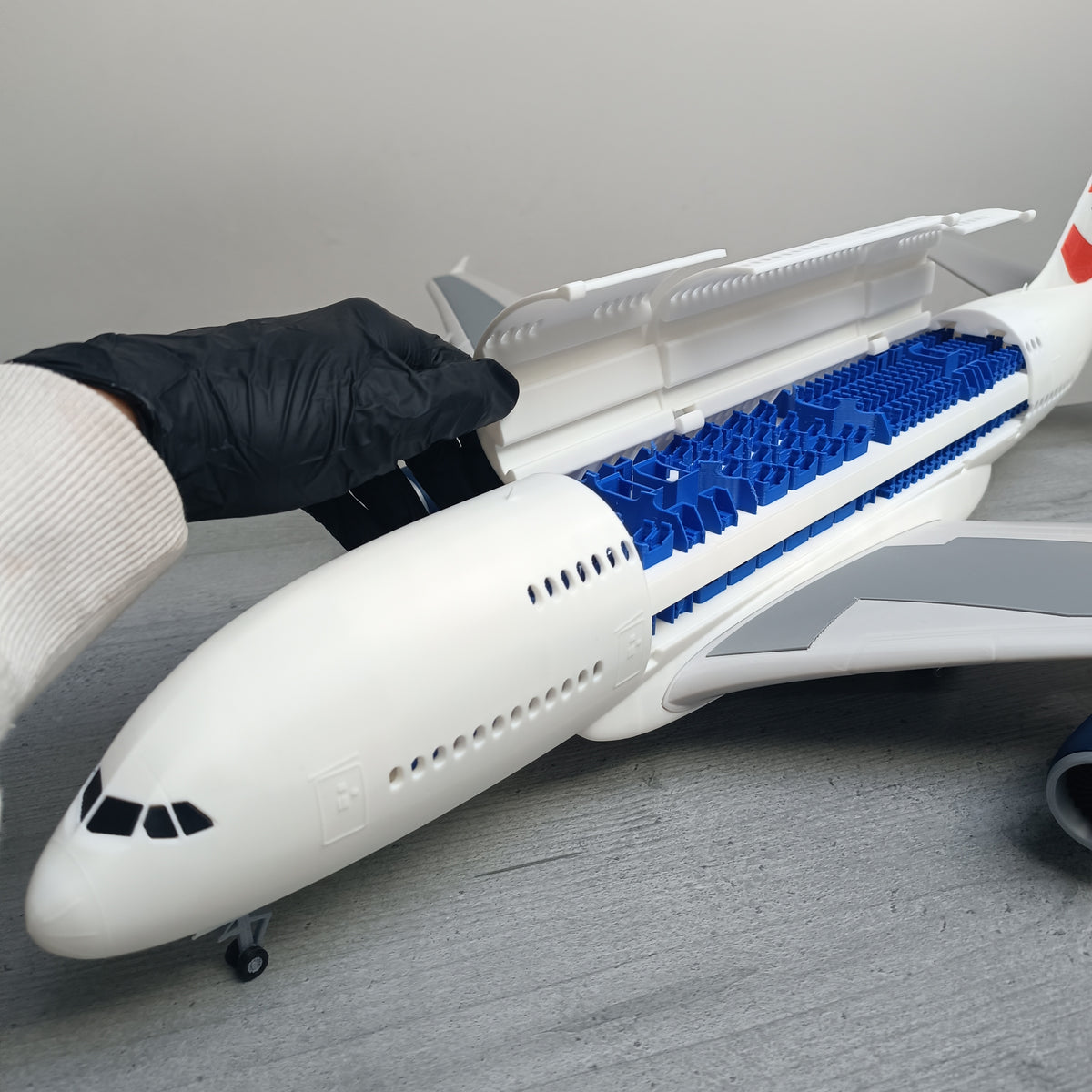 a380 style aircraft model (1/100 scale)