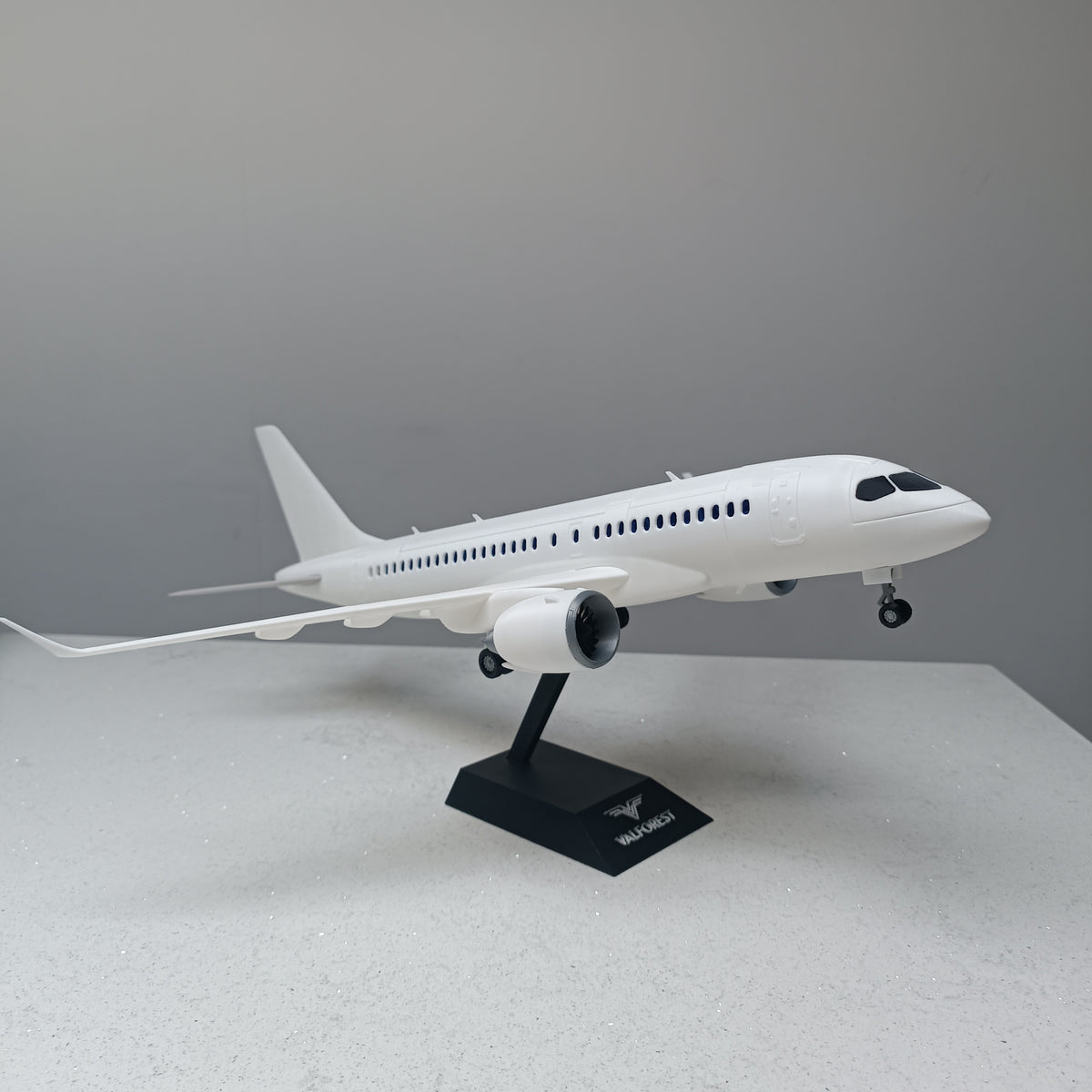 A220 style aircraft model (1/80 scale)