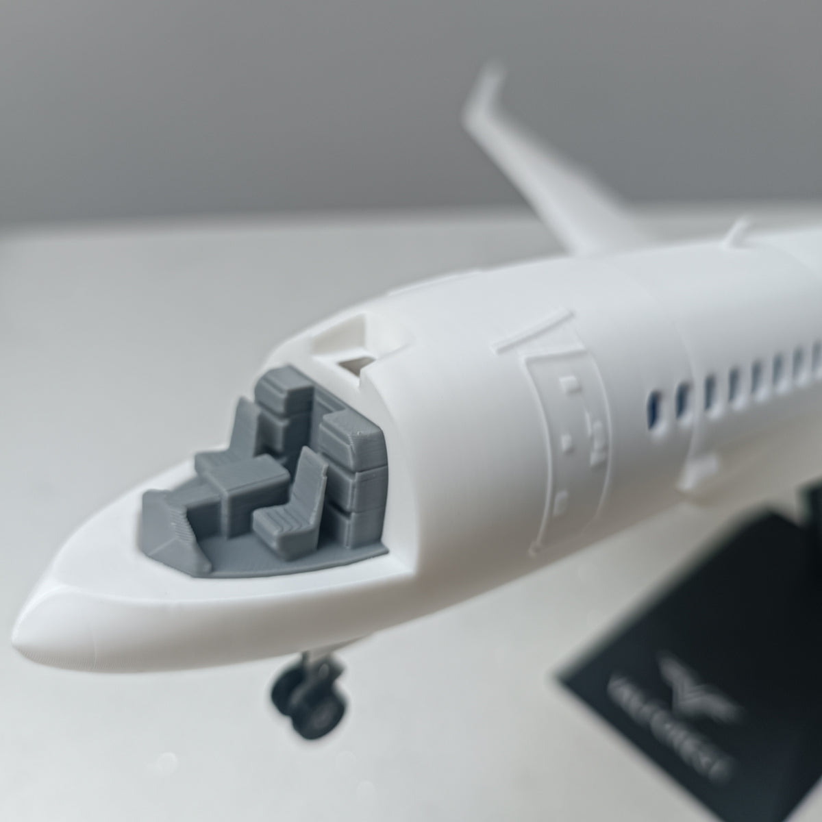 A220 style aircraft model (1/80 scale)