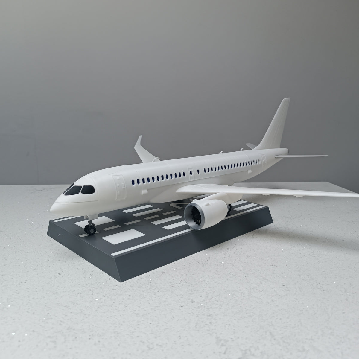 A220 style aircraft model (1/80 scale)