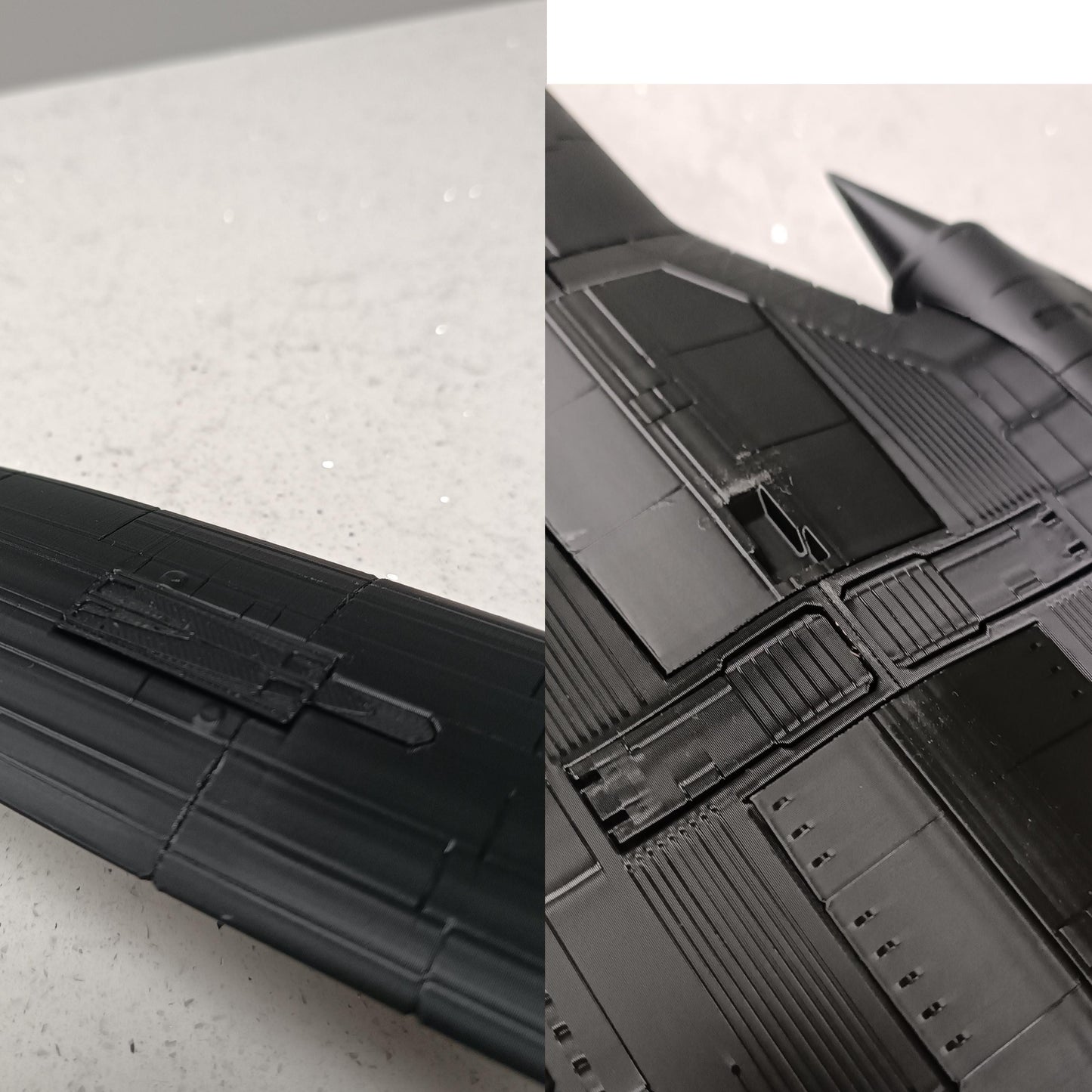 SR-71 Blackbird Model | 1:70 Scale Jet Replica with Functional Flaps (Copy)