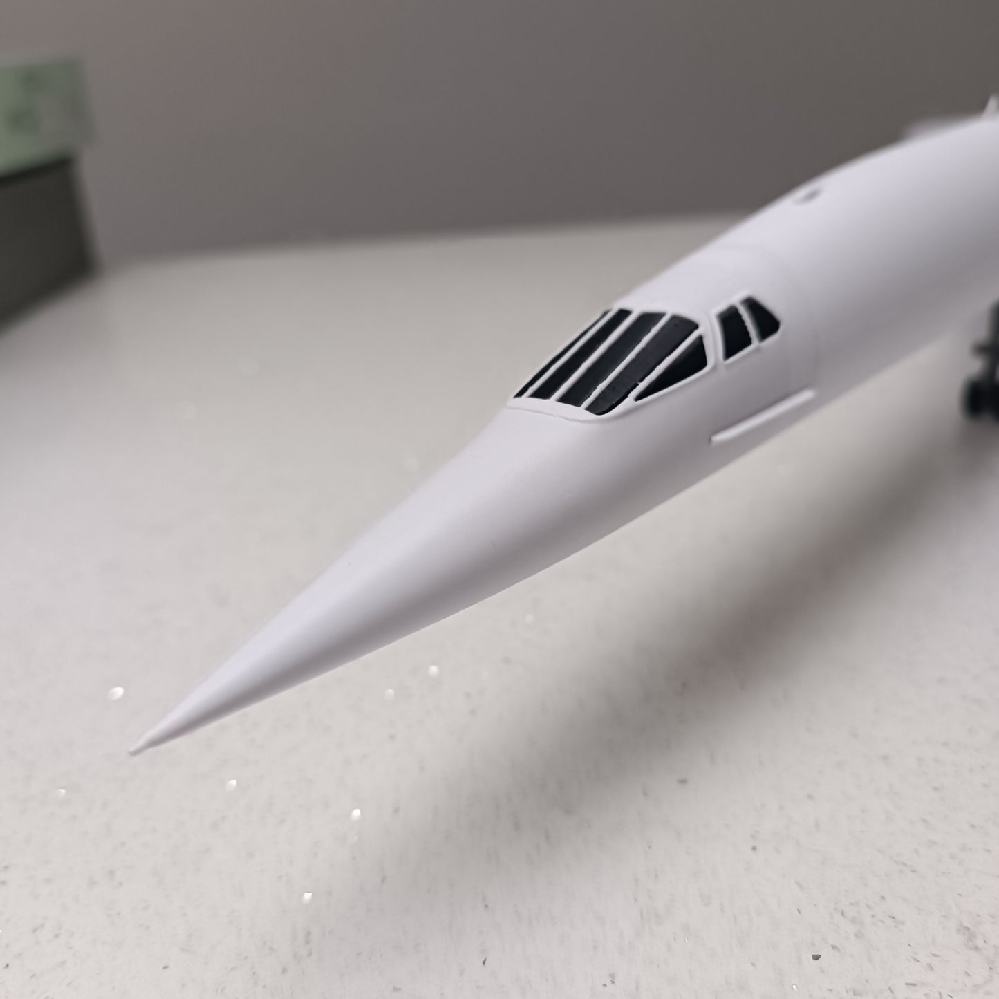 Concorde-Style 3D Printed Supersonic Passenger Jet Model – Aviation Display Gift